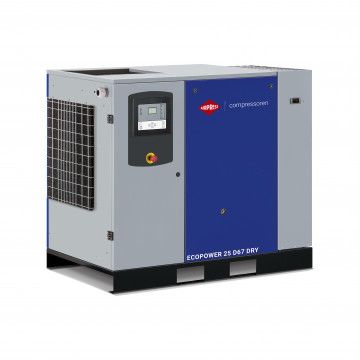 Screw compressor EcoPower 25D Dry 10 bar 25 HP/18.5 kW 2922 l/min