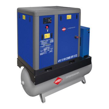 Компресор гвинтовий APS 15 IVR Combi Dry X 10 бар 15 к.с./11 кВт 380-1500 л/хв 500 л