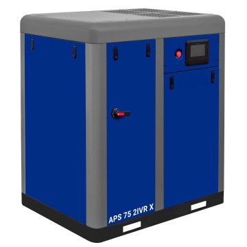 Гвинтовий компресор APS X 75 2-ступінчастий IVR 10 бар 75 к.с. / 55 кВт 4250 - 11460 л/хв