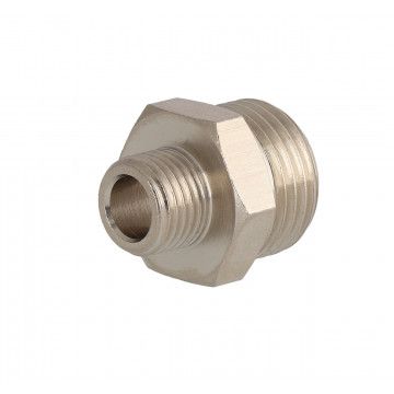 Редукція ніпельна 1/4" ГЗ x 1/2" ГЗ