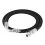 High-pressure air hose 3/4" 1 m 105 bar straight + elbow fittings